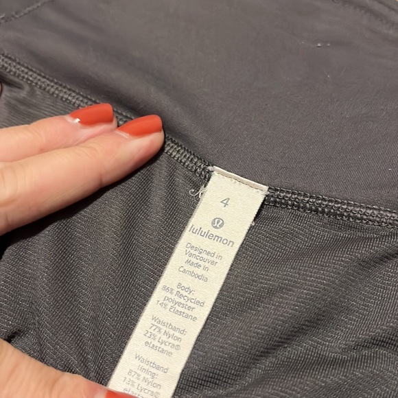 gray speed up shorts 2” - lululemon - Picture 4 of 4